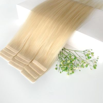 Human Hair Pre-Bonded Style Raw Blonde Color 100% European Tape in Hair Extensions