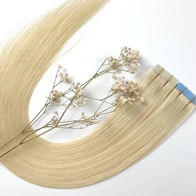 18 Months Life Raw Indian Wavy Human Hair Tape Ins Hair Extensions with Durable Tapes