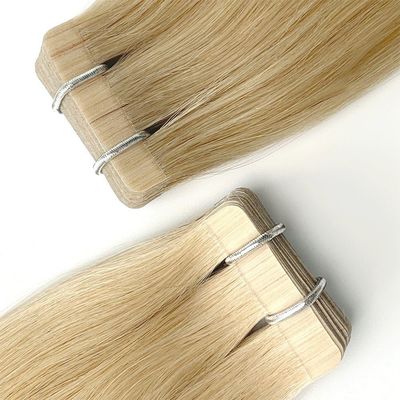 Reusable 20 Inch Human Hair Tape in Extensions with Cuticle Aligned Raw Virgin Hair