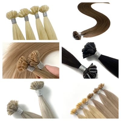 16-26&quot; Straight Keratin U Tip Remy Human Hair Extensions with No Shedding