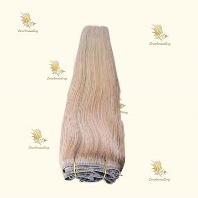 Remy Hair Thick End Raw Hair Seamless Clip in Extensions without Seam for Full Payment