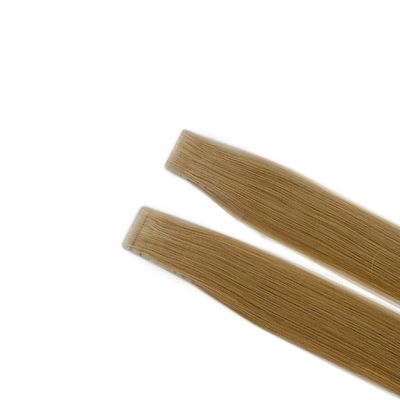 Customized Request Accepted for Pre-Bonded Tape Hair Extensions in Blonde Color
