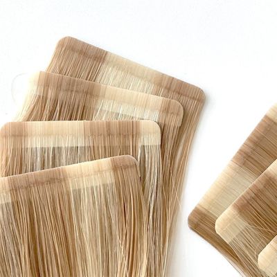 Customization Salon Double Drawn Cuticle Aligned Seamless Human Tape Hair Extensions