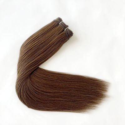 Dyeable Russian Human Hair Machine Weft Extensions 100% Virgin Cuticle Aligned Hair