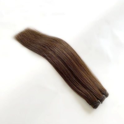 Dyeable Russian Human Hair Machine Weft Extensions 100% Virgin Cuticle Aligned Hair