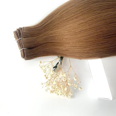 Double Drawn Cuticle Aligned Ombre Color Machine Weft Hair Extensions Human Hair 100g/pack