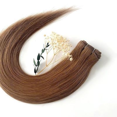 Machine Hair Weft Double Drawn Russian Remy Virgin Hair Weave for Tangle-Free Hair