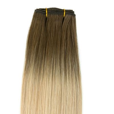 24 inch Muti-Color Human Hair Remy Hair Weft Machine Sewn Weft for Your Requirement