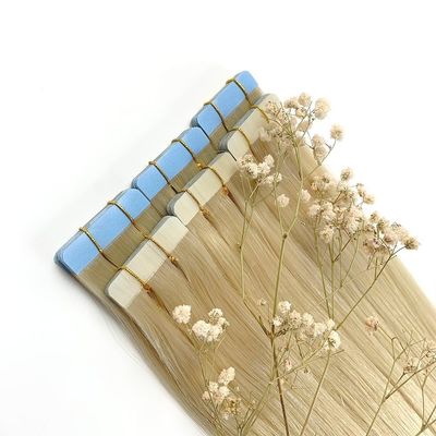 European Double Drawn Russian Human Hair Tape Hair Extension Dyeable Pre-Bonded Style
