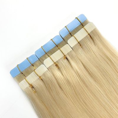 European Double Drawn Russian Human Hair Tape Hair Extension Dyeable Pre-Bonded Style