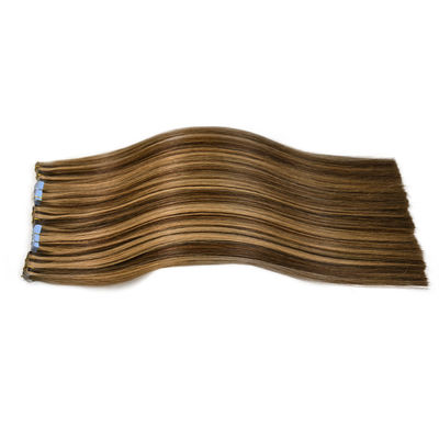 Tape in 100 Human Hair Double Drawn Russian Remi Hair Extens 14A Grade for end Market
