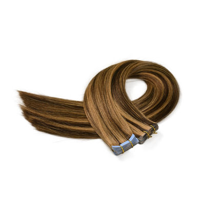 Tape in 100 Human Hair Double Drawn Russian Remi Hair Extens 14A Grade for end Market