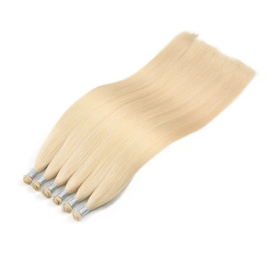 Muti-Color Genius Weft Human Hair Tangle No 100% Russian Virgin Unprocessed Extensions