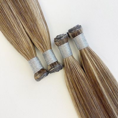 Hair Length 24 inch 100% European Human Hair Invisible Tape in Hair Extensions Genius Weft Customization