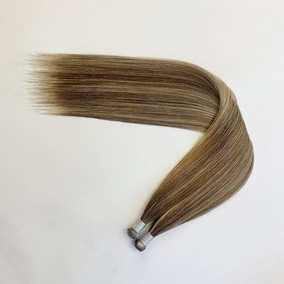 Hair Length 24 inch 100% European Human Hair Invisible Tape in Hair Extensions Genius Weft Customization