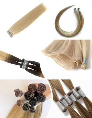Double Drawn Genius Weft Hair Extensions 100g/pack Shipping with FedEx/DHL/Aramex/TNT