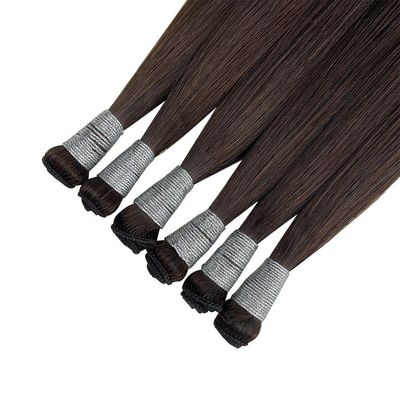 Shipping FedEx / DHL / Aramex / TNT Double Drawn Remy Hand Tied Weft Hair Extension