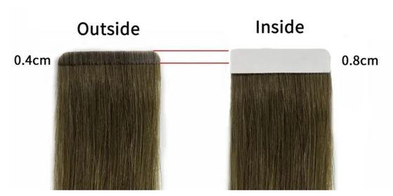 Stick Pre-Bonded Tape Hair Extensions made with Russian Cuticle Hair and Slim Tape