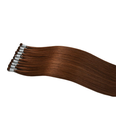 European 100% Natural Hair Weft Extensions Handtied Invisible Double Aligned Genius