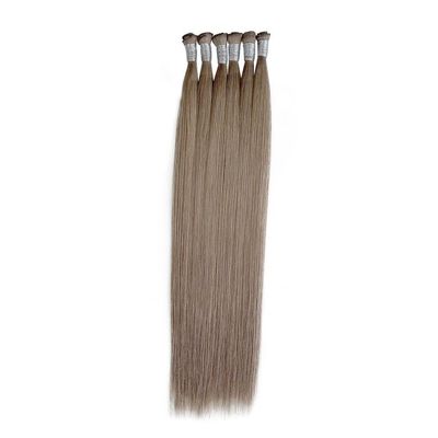 European 100% Natural Hair Weft Extensions Handtied Invisible Double Aligned Genius