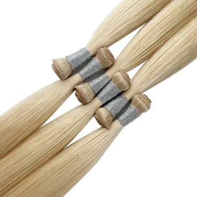 Customized Request Hand Tied Weft Hair Extension with Thick Ends Russian Genius Weft