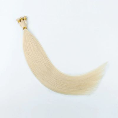 Double Drawn Handtied Human Hair Extensions 100g/pack Russian Human Virgin Remy Hair
