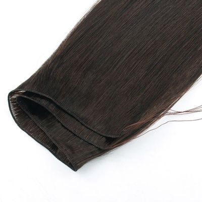 Double Drawn Hand Tied Wefts Grade12A Russian Human Hair Handtied Weft Hair Extensions