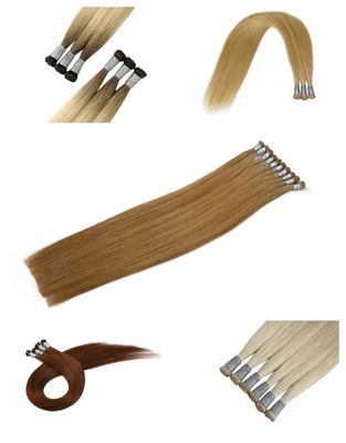 Double Drawn Hand Tied Wefts Grade12A Russian Human Hair Handtied Weft Hair Extensions