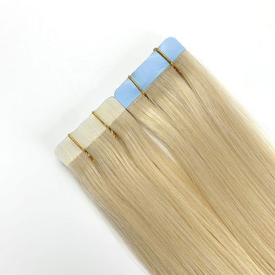 Remy Hair Blonde Black Gray Color Cuticle Aligned Brazilian Tape in Human Hair Extensions