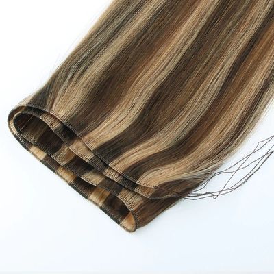 0.300kg Package Weight Hand-Tied Russian Virgin Remy Hair Weft Extensions Tangle-Free