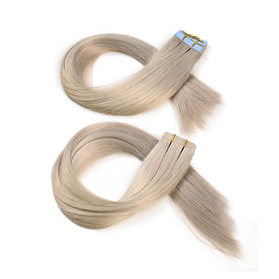 Reusable 20 Inch Human Hair Tape in Extensions with Cuticle Aligned Raw Virgin Hair