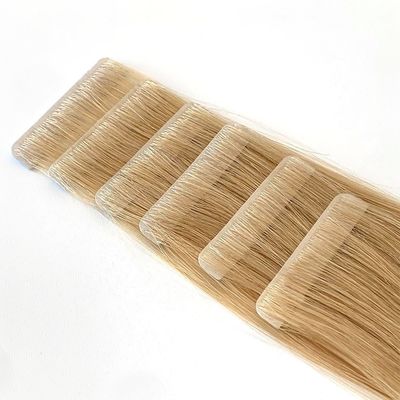 Cuticle Aligned Double Drawn Invisible Tape Hair Extensions for Full Payment