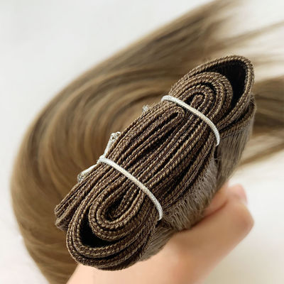 European Double Drawn Hair Weft Russian Double Weft Remy Ponytail Human Weft 100g/pack