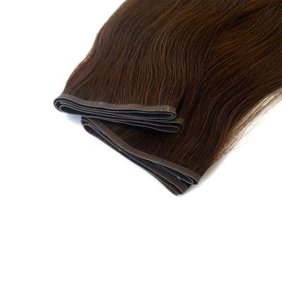 Muti Color Remy Hair Extensions 100% Peruvian Flat Weft Human Hair with Skin PU Weft