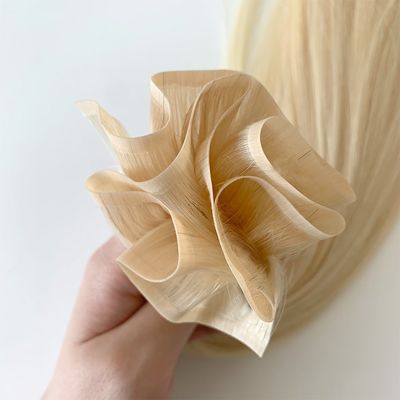 Straight Style PU Skin Weft 100% Human Hair Extension for Women and Salon US Currency