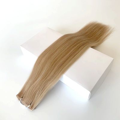 Raw Hair Extensions 100% Human Hair Double Drawn PU Skin Weft Invisible PU Hair Weft