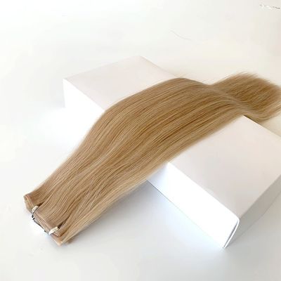 Full Payment Double Drawn Flat Track Russian Remy Human Hair Skin PU Weft Hair Extensions