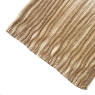 Full Payment Double Drawn Flat Track Russian Remy Human Hair Skin PU Weft Hair Extensions