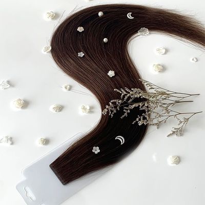 20inch Hair Length Slim Invisible Tape in Hair Extensions Natural Color 100% Human Hair