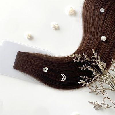 20inch Hair Length Slim Invisible Tape in Hair Extensions Natural Color 100% Human Hair