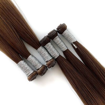 Double Drawn Human Virgin Hair Extensions Genius Weft in 0.300kg Package Gross Weight