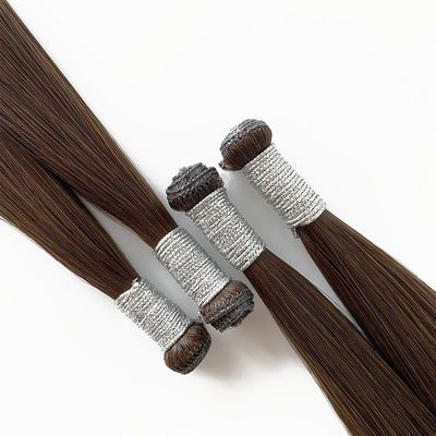 Straight Style Raw Indian Human Hair Extension US Genius Double Drawn One Donor Hair