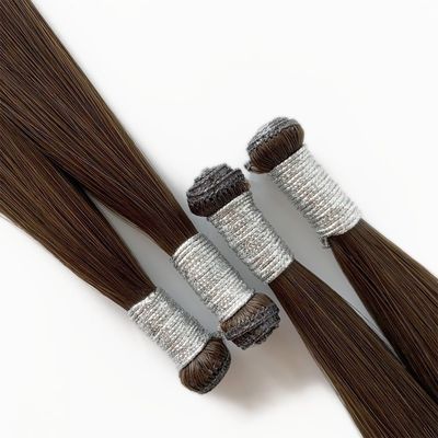 Straight Style Raw Indian Human Hair Extension US Genius Double Drawn One Donor Hair
