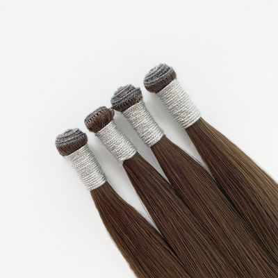 Straight Style Raw Indian Human Hair Extension US Genius Double Drawn One Donor Hair