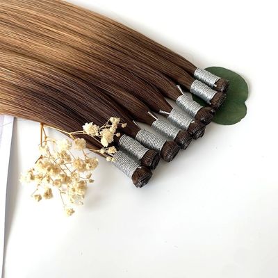 Straight Style Raw Indian Human Hair Extension US Genius Double Drawn One Donor Hair