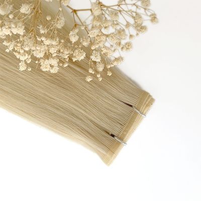 100g/pack Muti-Color Remy Human Hair Flat Weft Double Drawn Raw Hair