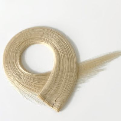 100g/pack Muti-Color Remy Human Hair Flat Weft Double Drawn Raw Hair