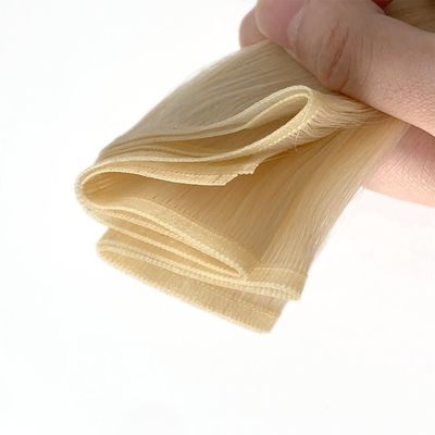 100g/pack Muti-Color Remy Human Hair Flat Weft Double Drawn Raw Hair