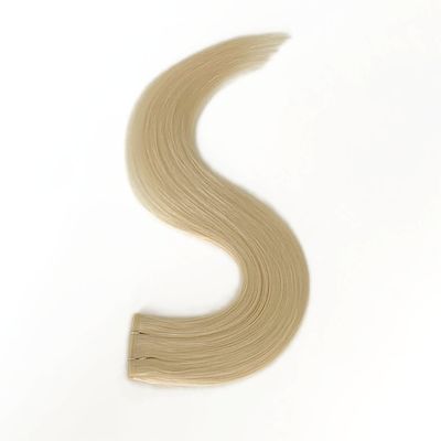 Double Drawn Human Hair Invisible Flat Wefts Straight Style 30 Days Return Guarantee