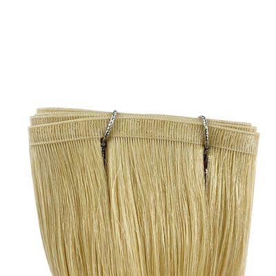 Hand-Tied Wefts Invisible Flat Weft Weave Human Hair Extensions Vendors with Shipping